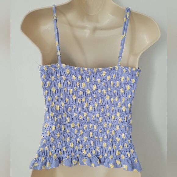 French Connection Peony Doria Shirred Camisole NWOT - Picture 6 of 7